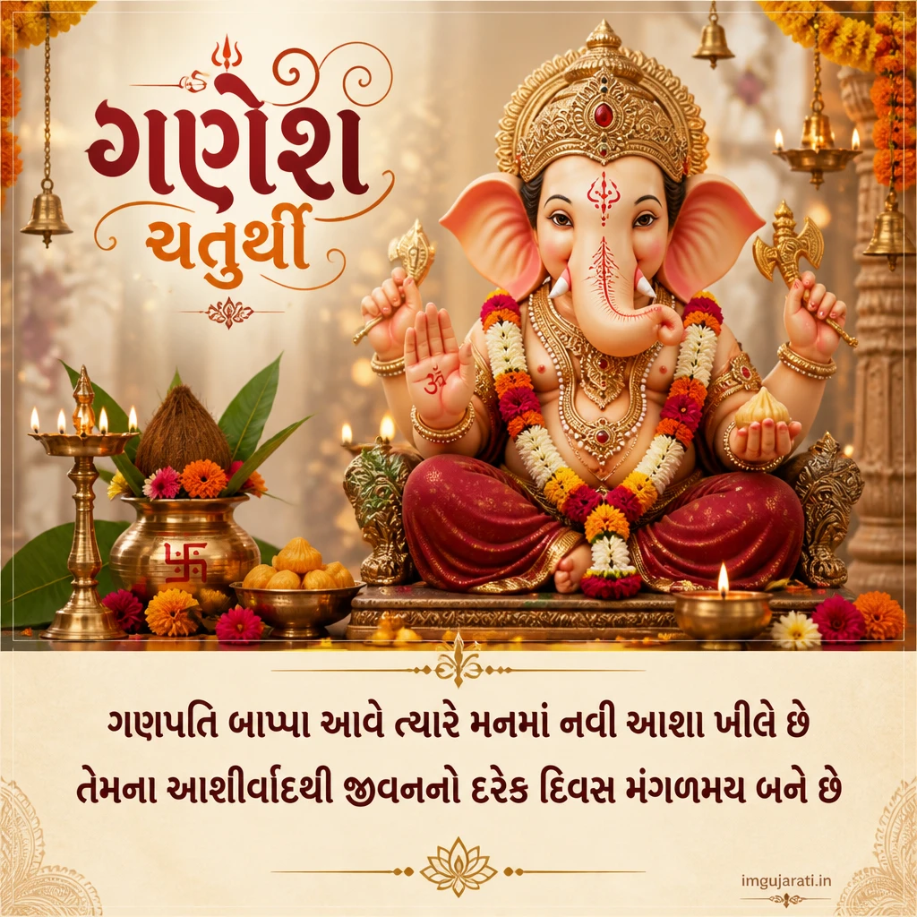 Gujarati Ganesh Chaturthi Status