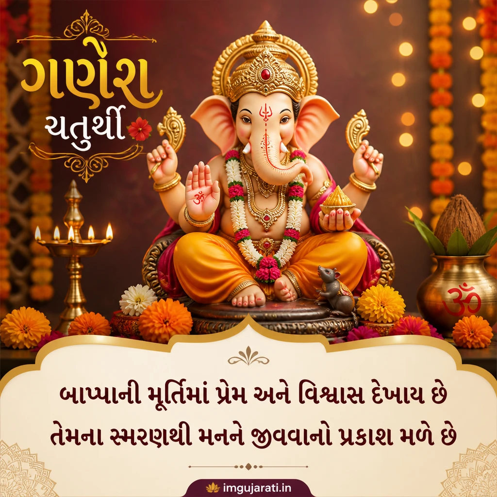 Gujarati Ganesh Chaturthi Status
