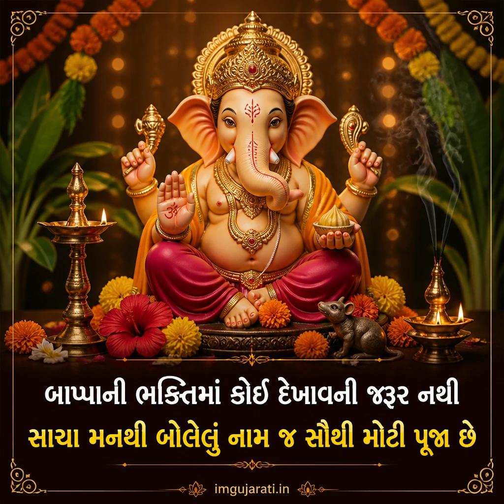 Gujarati Ganesh Chaturthi Status