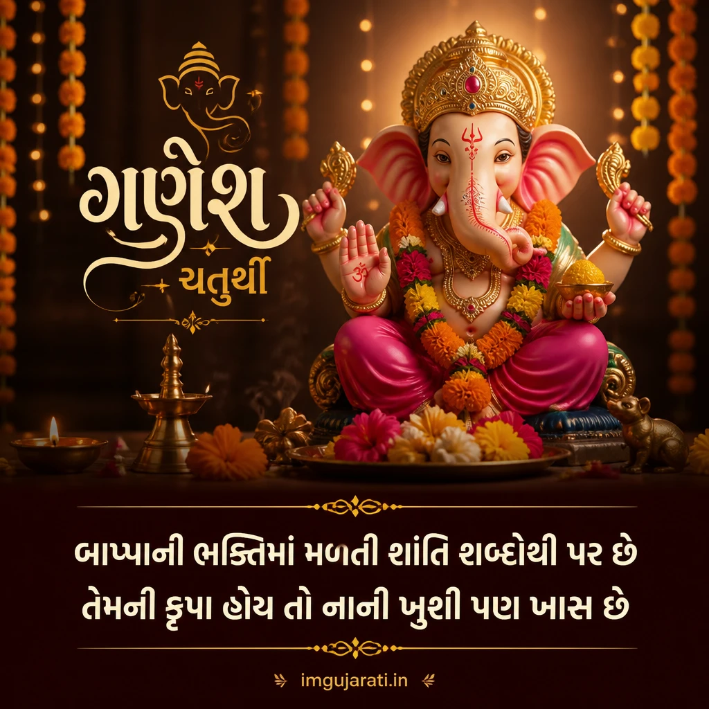 Gujarati Ganesh Chaturthi Status